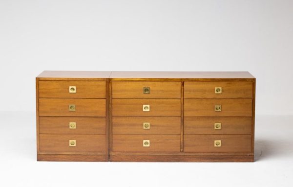 Chest of Drawers Set in Walnut - Image 4