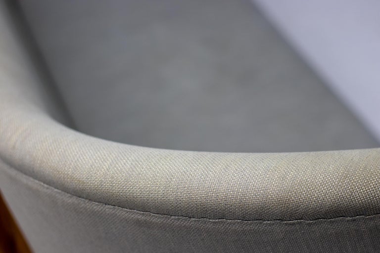 Early Baker Sofa by One Collection, Denmark — Teak Frame & Original Fabric - Image 5