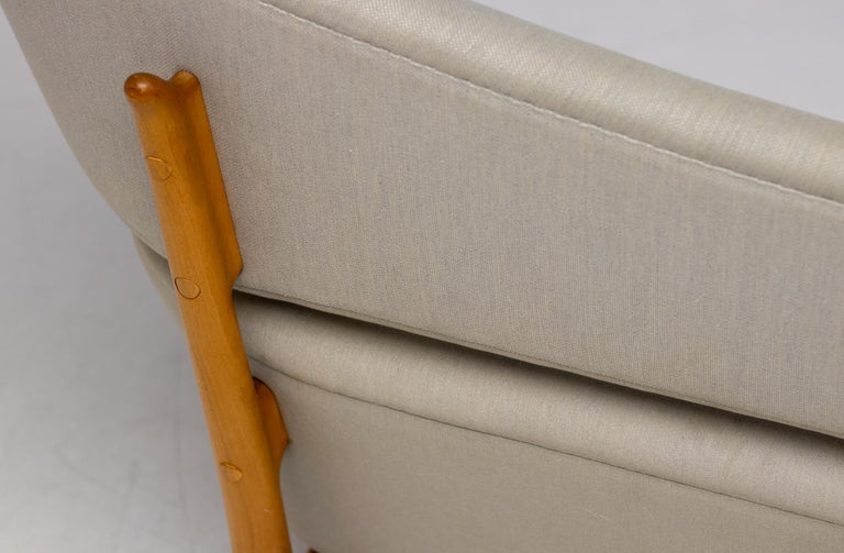 Early Baker Sofa by One Collection, Denmark — Teak Frame & Original Fabric - Image 10