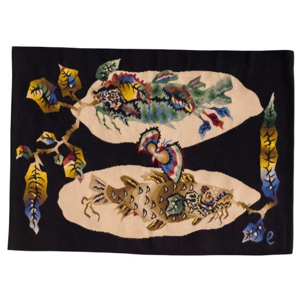 Handwoven and Signed Jean Lurcat Aubusson Tapestry