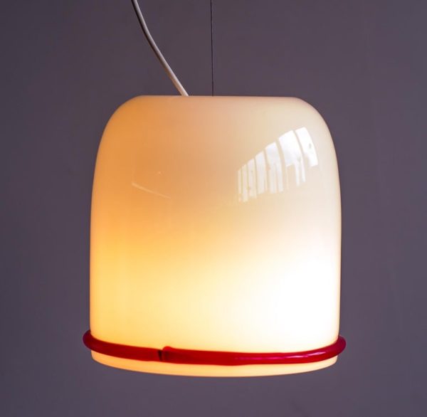 Ettore Sottsass for Vistosi Glass Pendant, Italy, 1970s - Image 2
