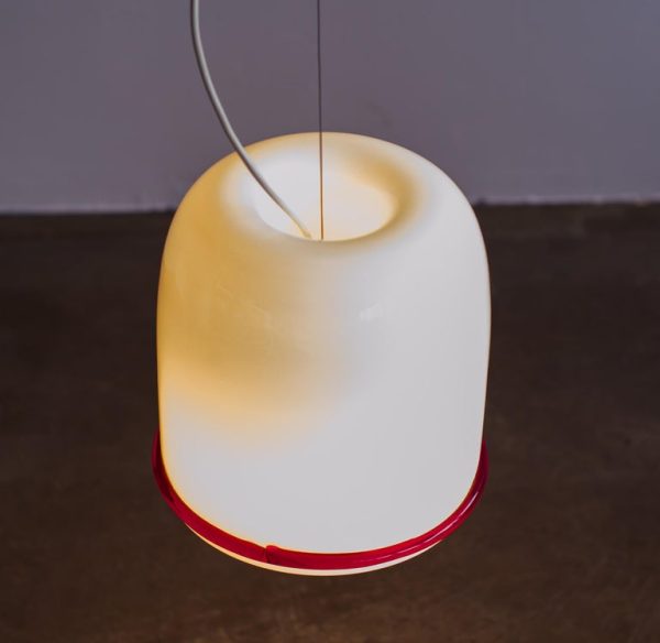 Ettore Sottsass for Vistosi Glass Pendant, Italy, 1970s - Image 4
