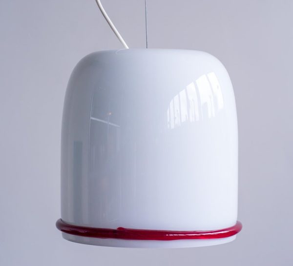 Ettore Sottsass for Vistosi Glass Pendant, Italy, 1970s - Image 8