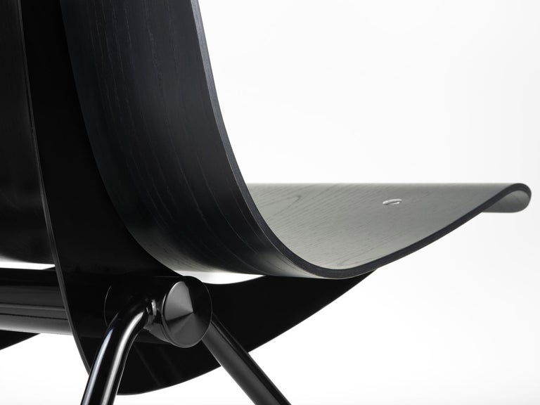 Jean Prouvé “Antony” Chair — Limited Edition, Black Frame / Black Plywood Seat - Image 3