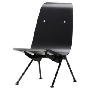 Jean Prouvé “Antony” Chair — Limited Edition, Black Frame / Black Plywood Seat