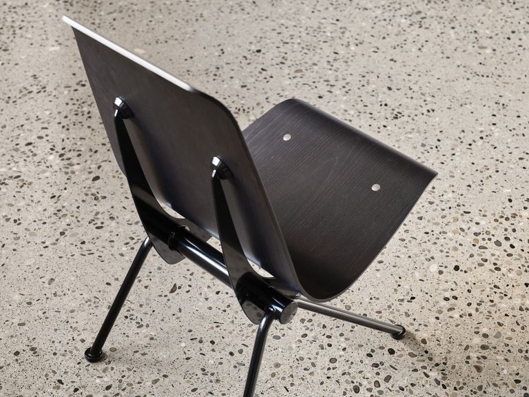 Jean Prouvé “Antony” Chair — Limited Edition, Black Frame / Black Plywood Seat - Image 9