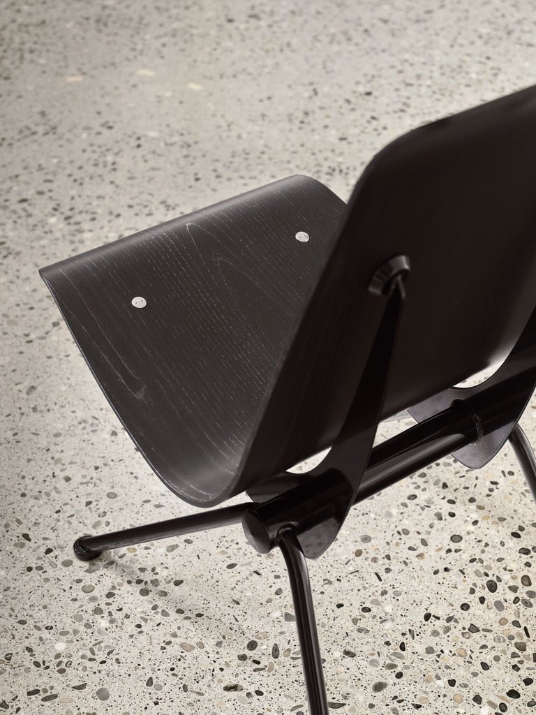 Jean Prouvé “Antony” Chair — Limited Edition, Black Frame / Black Plywood Seat - Image 10