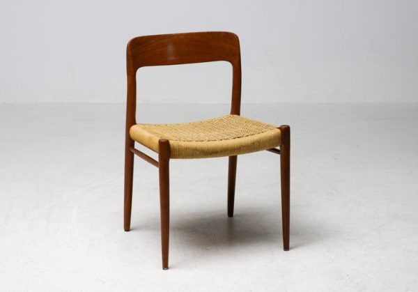 Set of 4 Model #75 Chairs, Niels Møller, JL Møllers Møbelfabrik, Denmark, 1960 - Image 10