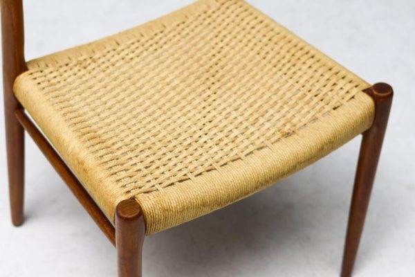 Set of 4 Model #75 Chairs, Niels Møller, JL Møllers Møbelfabrik, Denmark, 1960 - Image 4