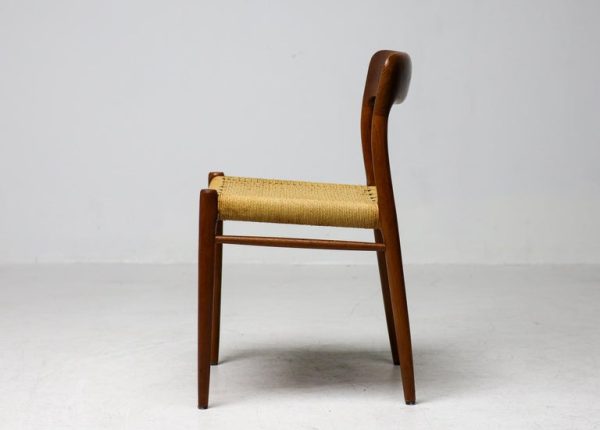 Set of 4 Model #75 Chairs, Niels Møller, JL Møllers Møbelfabrik, Denmark, 1960 - Image 7