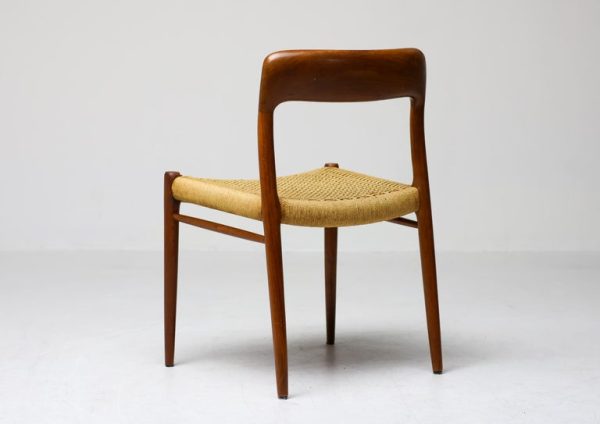 Set of 4 Model #75 Chairs, Niels Møller, JL Møllers Møbelfabrik, Denmark, 1960 - Image 9