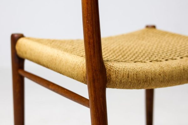 Set of 4 Model #75 Chairs, Niels Møller, JL Møllers Møbelfabrik, Denmark, 1960 - Image 11