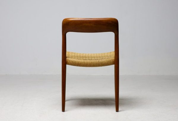 Set of 4 Model #75 Chairs, Niels Møller, JL Møllers Møbelfabrik, Denmark, 1960 - Image 12