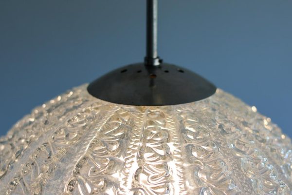 Mid Century Modern Doria Glass Globe Pendant - Image 5
