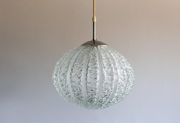Mid Century Modern Doria Glass Globe Pendant - Image 7