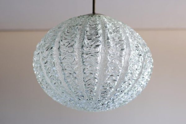 Mid Century Modern Doria Glass Globe Pendant - Image 9