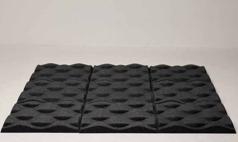 Set of Ten Soundwave Swell Acoustic Wall Panels by Jin Kuramoto for Offecct - Image 3