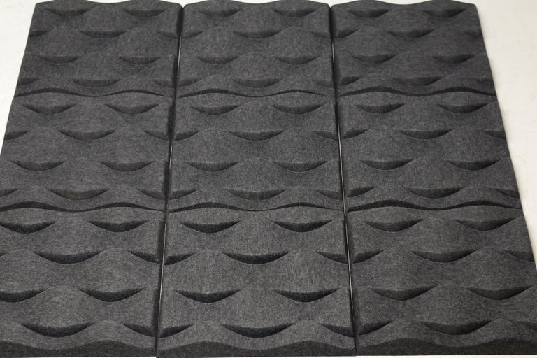 Set of Ten Soundwave Swell Acoustic Wall Panels by Jin Kuramoto for Offecct - Image 4