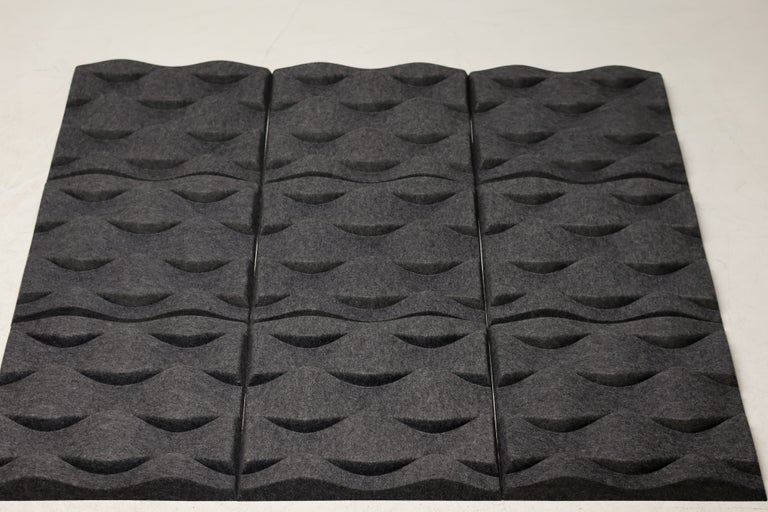 Set of Ten Soundwave Swell Acoustic Wall Panels by Jin Kuramoto for Offecct - Image 2