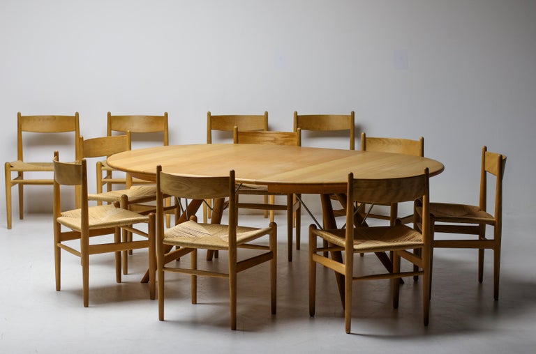 Hans J. Wegner PP75 Extendable Dining Table in Oak - Image 13