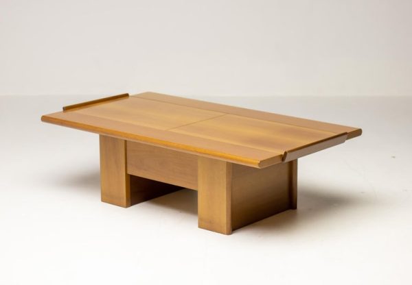Monumental Cherry Coffee Table / Bar - Image 7