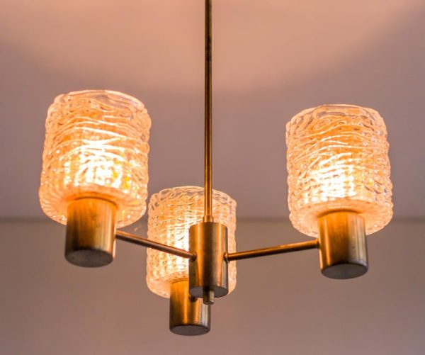 Mid Century Modern Chandelier by Carl Fagerlund - Image 5