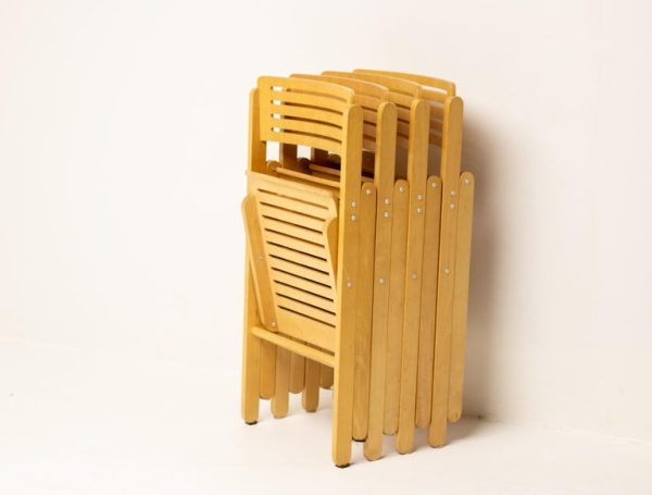 Plywood Folding Chairs - Image 4