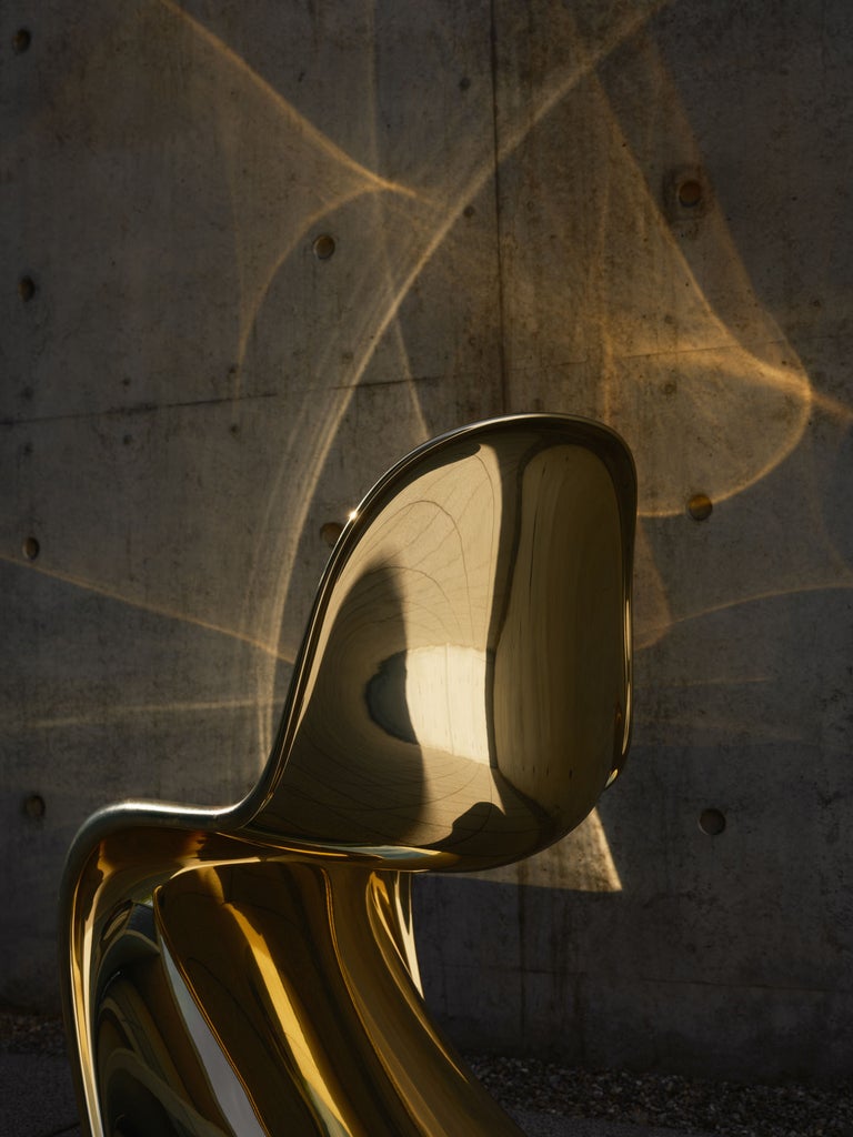 Verner Panton Panton Chair — Limited Edition in Gold - Image 2