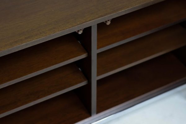 Florence Knoll Walnut Sideboard Mid Century Modern Executive Boardroom Storage - Image 8