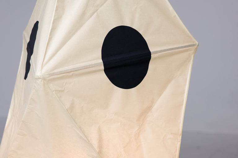 Isamu Noguchi Akari UF-3Q Light Sculpture, Handmade Washi Paper, Japan - Image 8