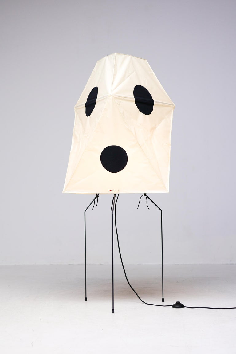 Isamu Noguchi Akari UF-3Q Light Sculpture, Handmade Washi Paper, Japan - Image 9