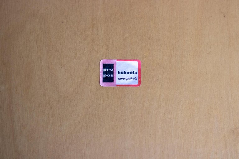 Set of Four All Black Hulmefa Dining Chairs, Architectural Mid-Century Modernism - Image 8