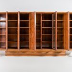 Exquisite Large Italian Carved Walnut and Rosewood Display Cabinet - Image 5